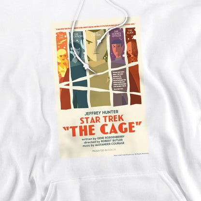 White - Pack Shot - Star Trek Mens The Original Series Episode 80 Hoodie