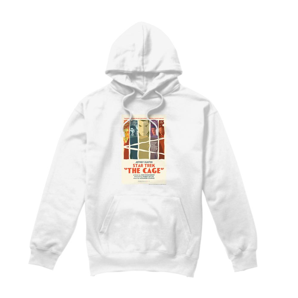 White - Front - Star Trek Mens The Original Series Episode 80 Hoodie