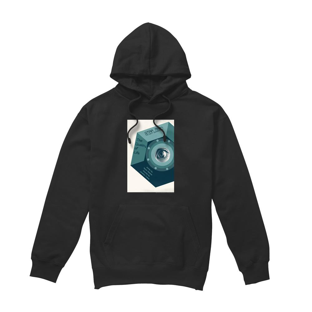 Black - Front - Star Trek Mens The Next Generation Season 6 Episode 9 Hoodie