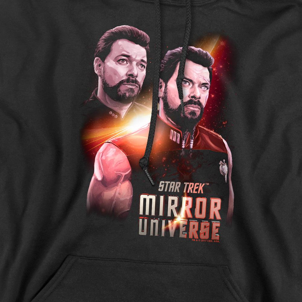 Black - Pack Shot - Star Trek Mens Mirror Riker Hoodie