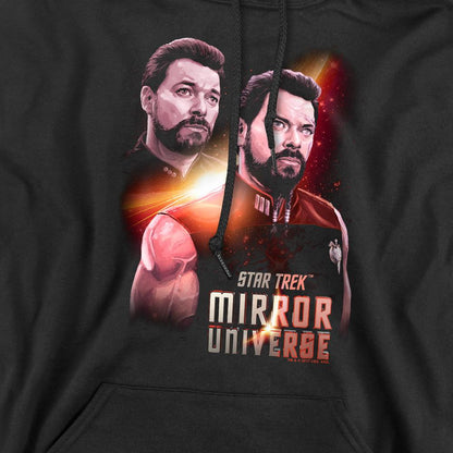 Black - Pack Shot - Star Trek Mens Mirror Riker Hoodie