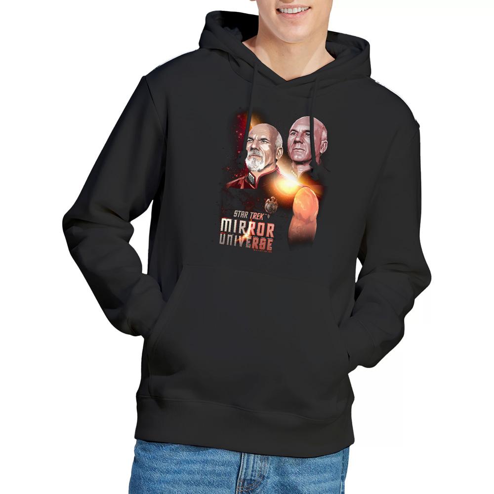 Black - Lifestyle - Star Trek Mens Mirror Jean-Luc Picard Hoodie