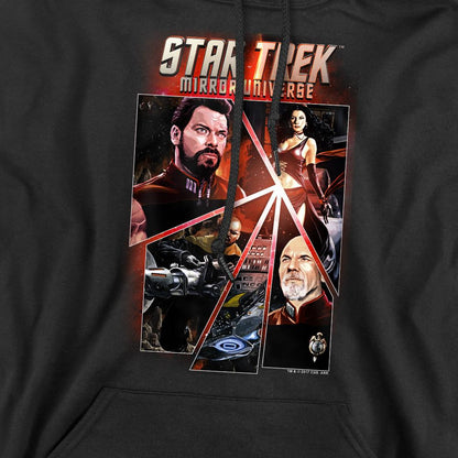 Black - Pack Shot - Star Trek Mens Panels Hoodie