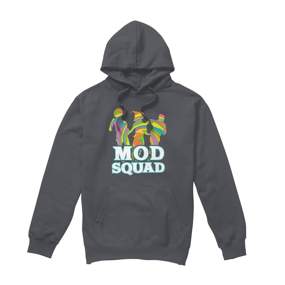 Charcoal - Front - The Mod Squad Mens Run Groovy Hoodie