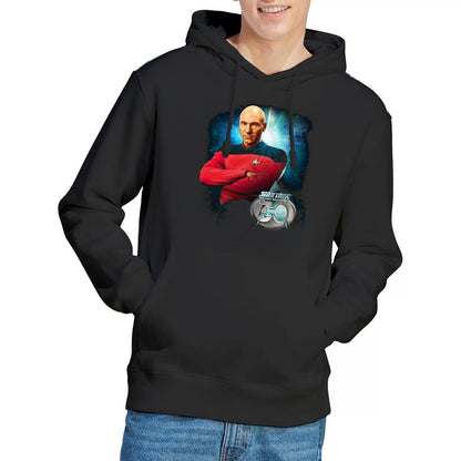 Black - Lifestyle - Star Trek Mens 30 Jean-Luc Picard Hoodie