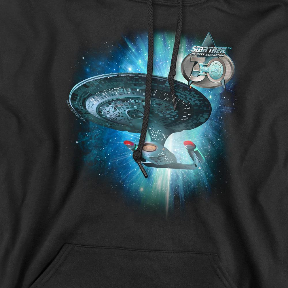 Black - Pack Shot - Star Trek Mens Ship 30 Hoodie