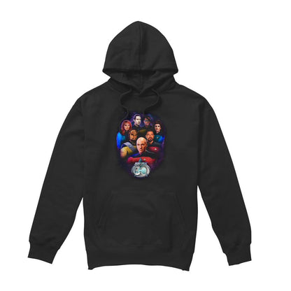 Black - Front - Star Trek Mens 30 Crew Hoodie