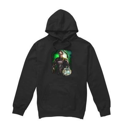 Black - Front - Star Trek Mens Borg 30 Hoodie
