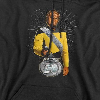 Black - Pack Shot - Star Trek Mens 30 Worf Hoodie