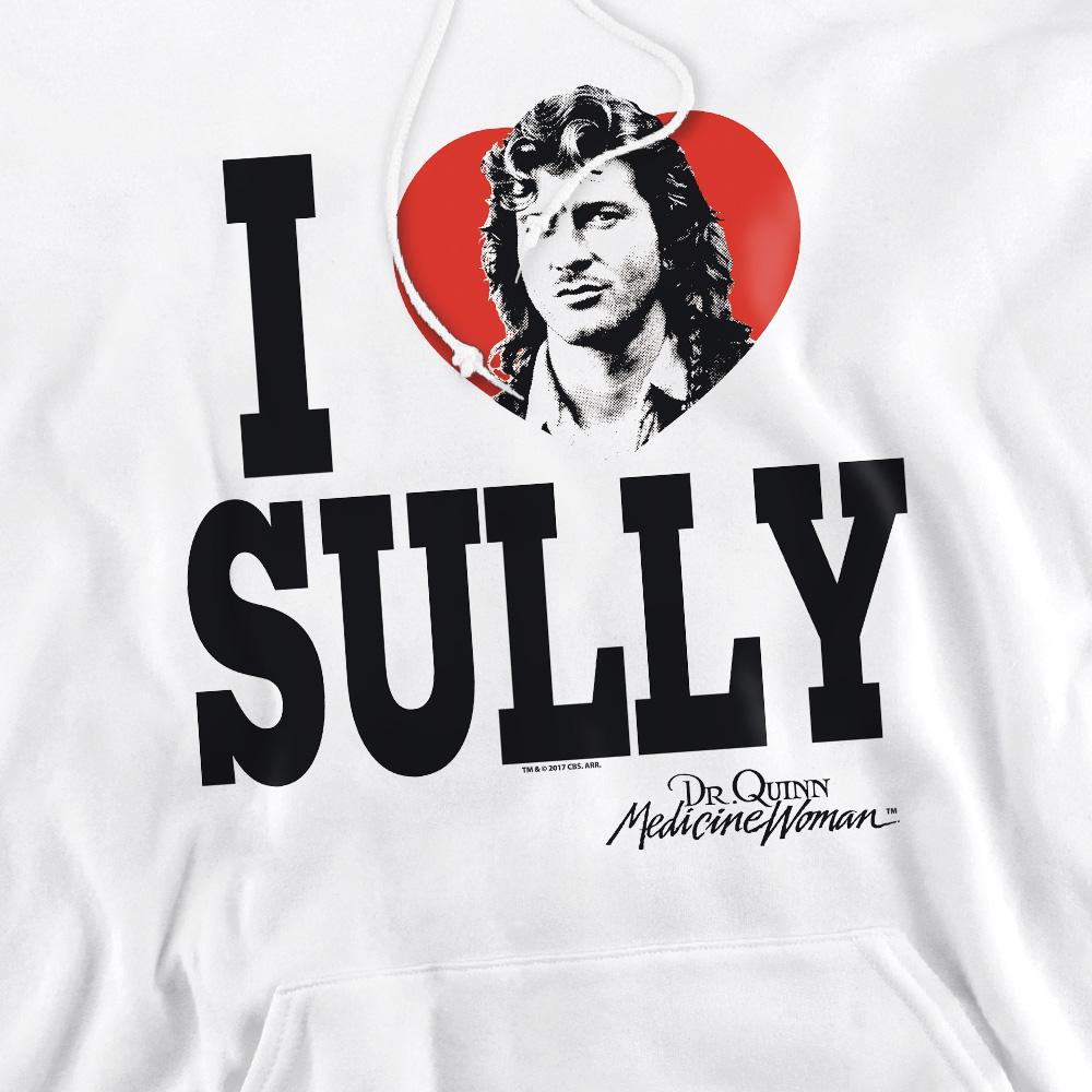 White - Pack Shot - Dr. Quinn, Medicine Woman Mens I Heart Sully Hoodie