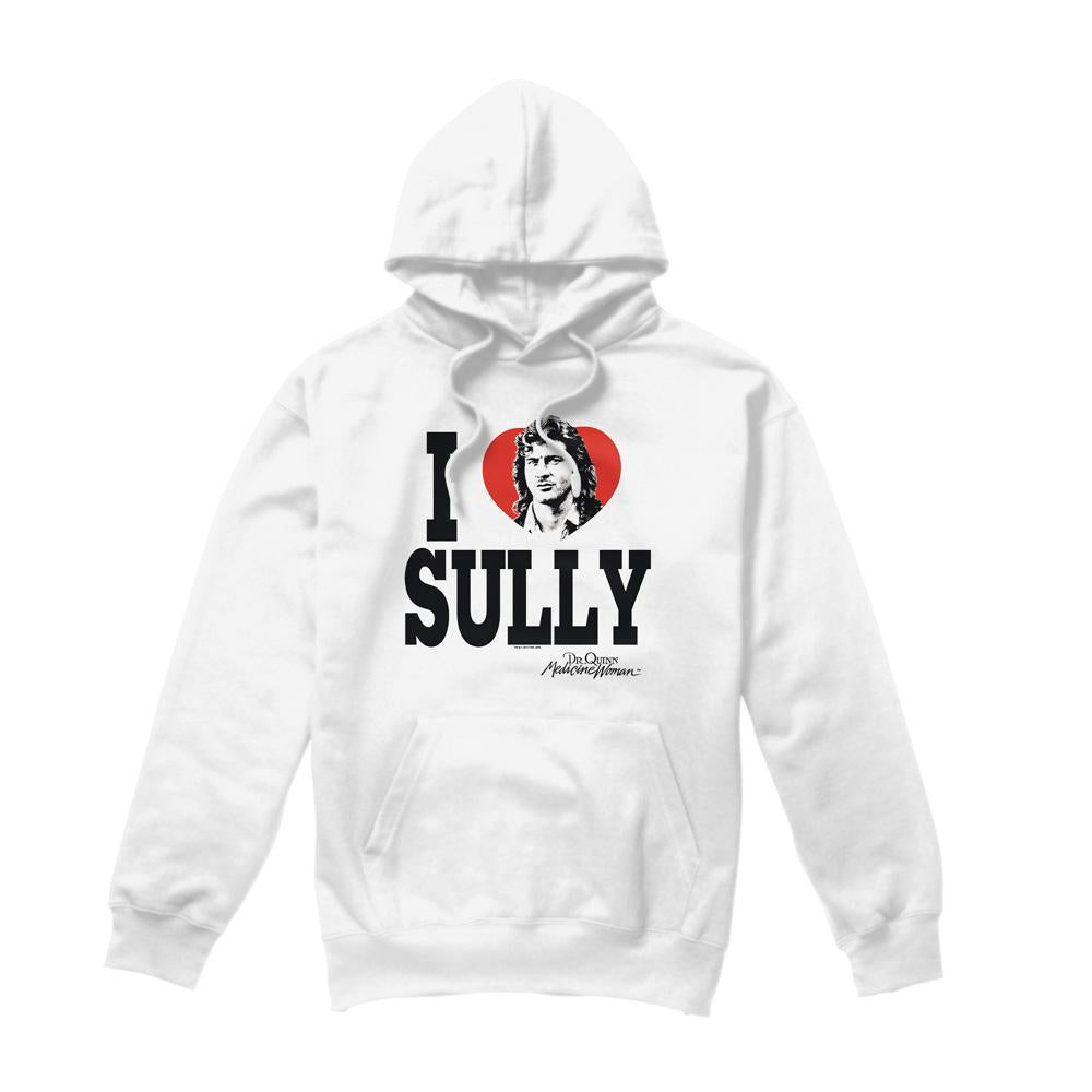 White - Front - Dr. Quinn, Medicine Woman Mens I Heart Sully Hoodie