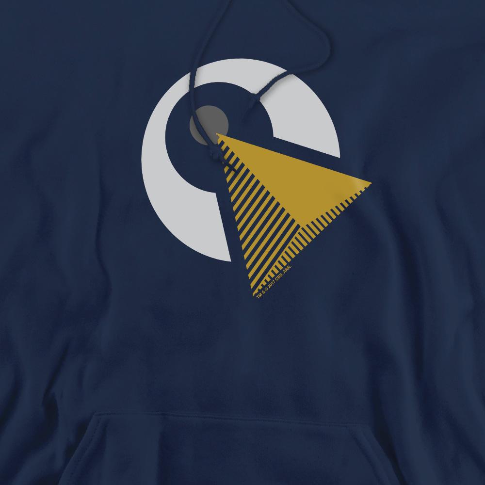 Navy - Pack Shot - Star Trek: Discovery Mens Vulcan Logo Hoodie