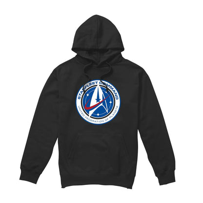 Black - Front - Star Trek: Discovery Mens Starfleet Command Hoodie