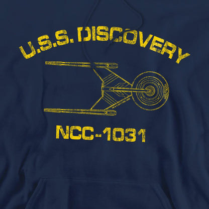 Navy - Pack Shot - Star Trek: Discovery Mens Athletic Hoodie
