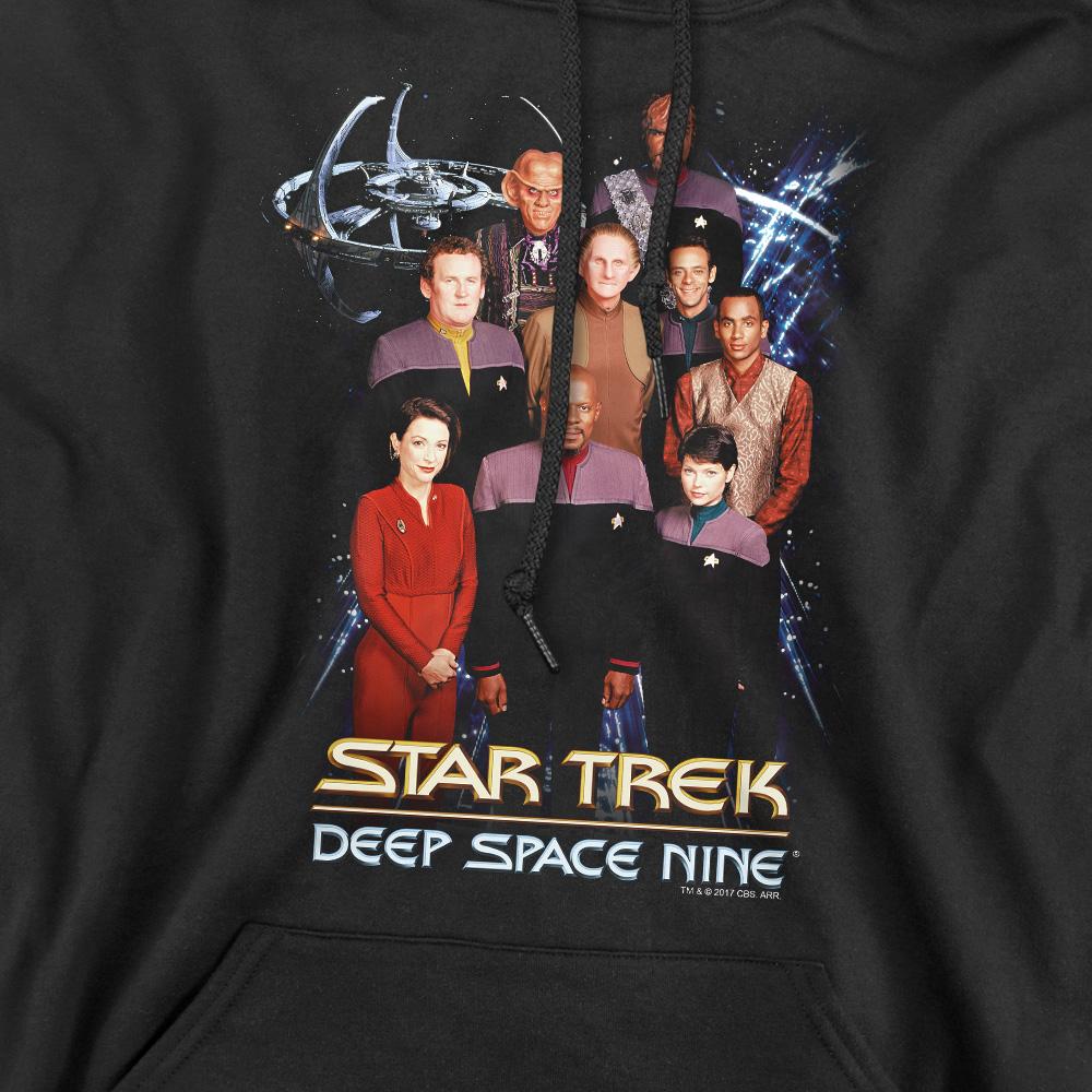 Black - Pack Shot - Star Trek Mens DS9 Crew Hoodie