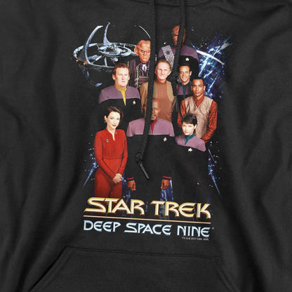 Black - Pack Shot - Star Trek Mens DS9 Crew Hoodie