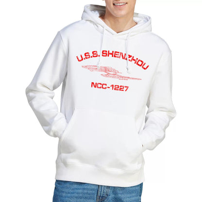 White - Lifestyle - Star Trek Mens Shenzhou Athletic Hoodie