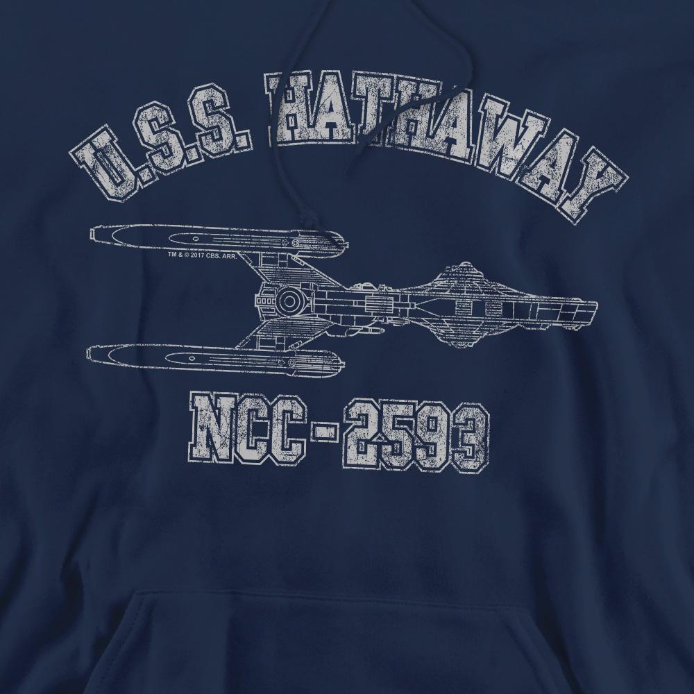 Navy - Pack Shot - Star Trek Mens Hathaway Athletic Hoodie