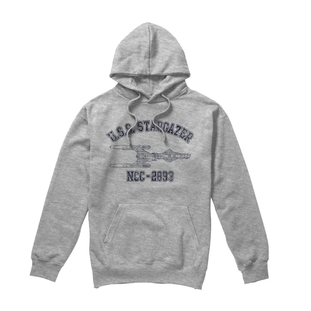 Sport Heather - Front - Star Trek Mens Stargazer Athletic Hoodie