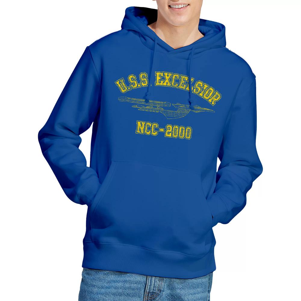 Royal Blue - Lifestyle - Star Trek Mens Excelsior Athletic Hoodie