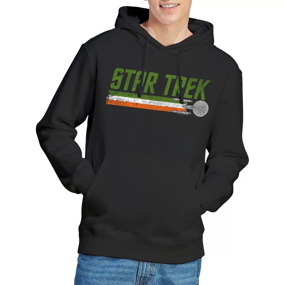 Black - Lifestyle - Star Trek Mens Irish Enterprise Hoodie