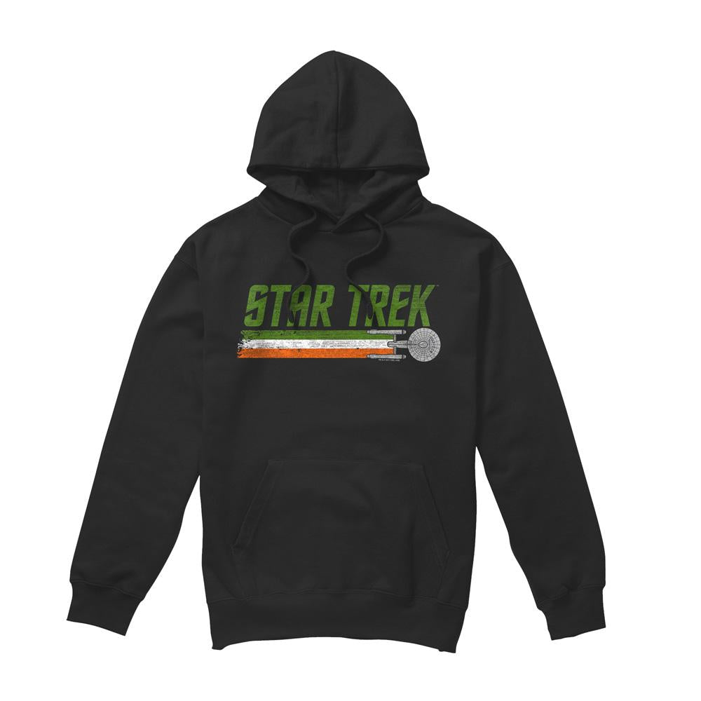 Black - Front - Star Trek Mens Irish Enterprise Hoodie