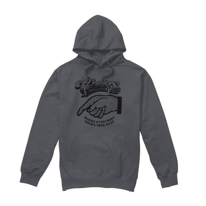 Charcoal - Front - Cheers Mens The Standard Hoodie