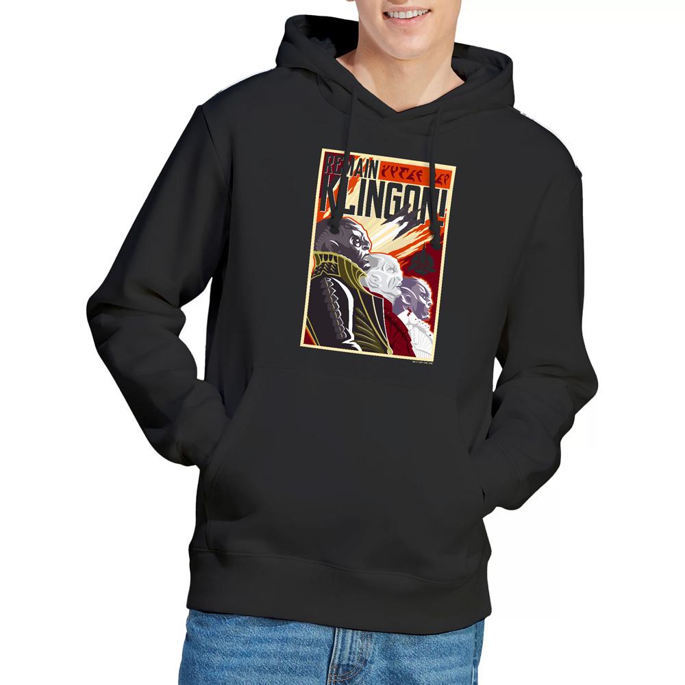 Black - Lifestyle - Star Trek: Discovery Mens Remain Klingon Poster Hoodie