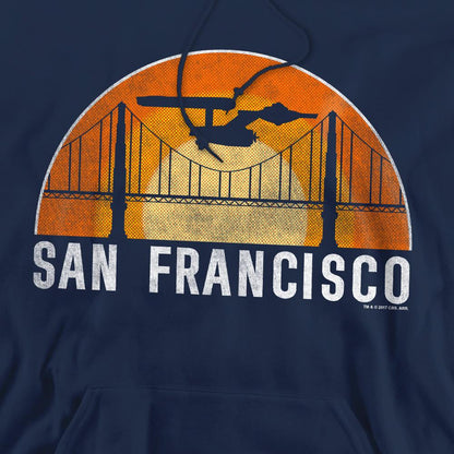 Navy - Pack Shot - Star Trek Mens San Francisco Trek Hoodie