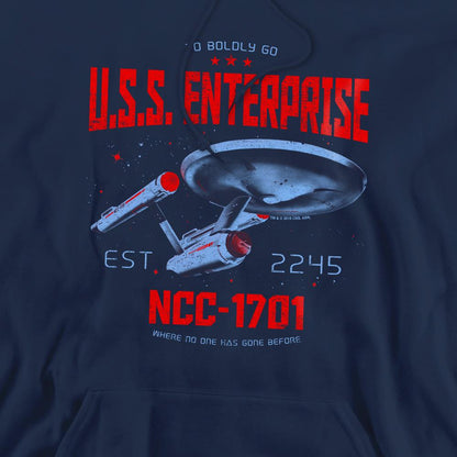 Navy - Pack Shot - Star Trek Mens Stardate 2245 Hoodie