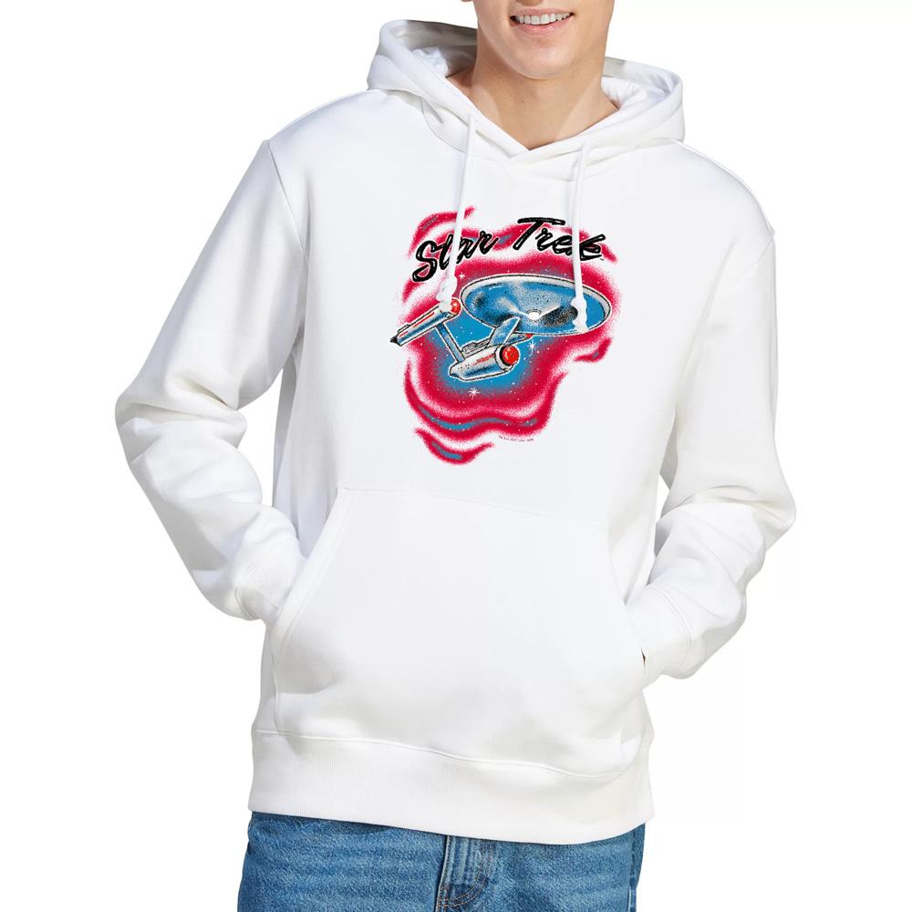 White - Lifestyle - Star Trek Mens Airbrush Hoodie