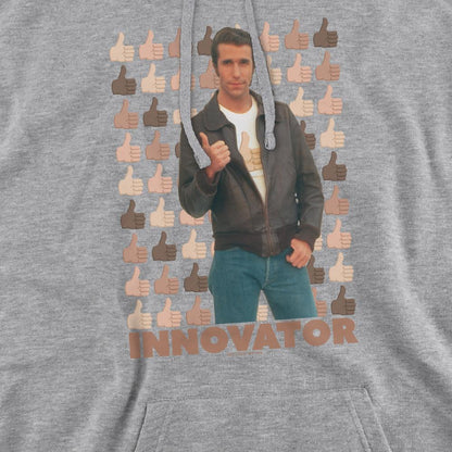 Sport Heather - Pack Shot - Happy Days Mens Innovator Hoodie
