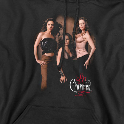 Black - Pack Shot - Charmed Mens Three Hot Witches Hoodie