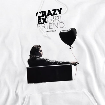 White - Pack Shot - Crazy Ex-Girlfriend Mens Crazy Mad Hoodie
