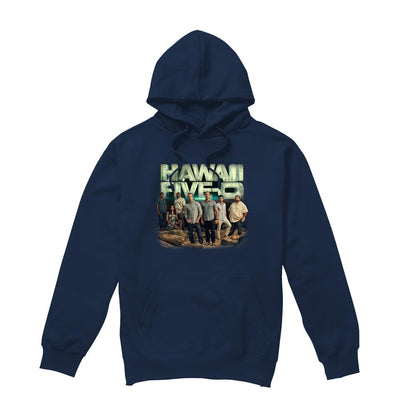 Navy - Front - Hawaii Five-0 Mens Cast Hoodie