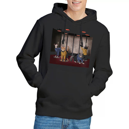Black - Side - Star Trek Mens Beam Meow Up Hoodie