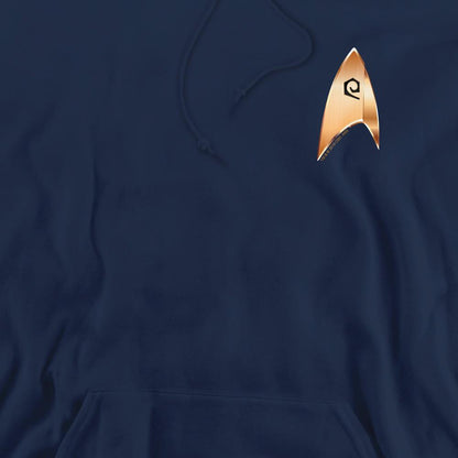 Navy - Pack Shot - Star Trek: Discovery Mens Operations Badge Hoodie