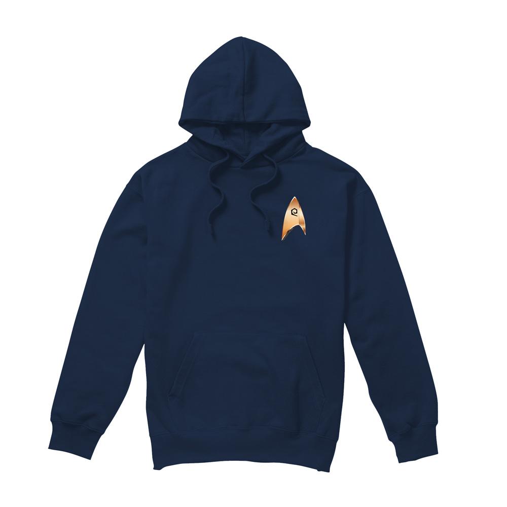 Navy - Front - Star Trek: Discovery Mens Operations Badge Hoodie
