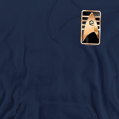 Navy - Pack Shot - Star Trek: Discovery Mens Cadet Badge Hoodie
