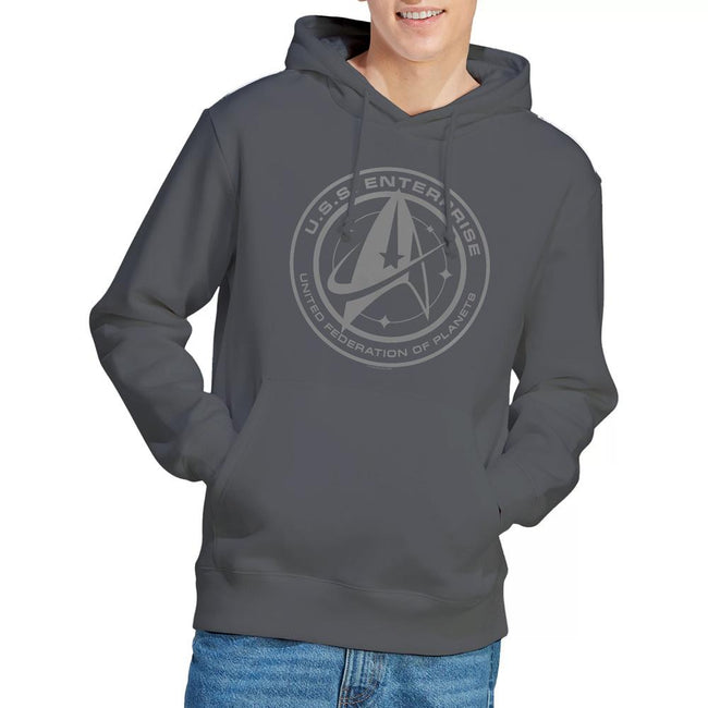 Charcoal - Lifestyle - Star Trek: Discovery Mens Enterprise Crest Hoodie