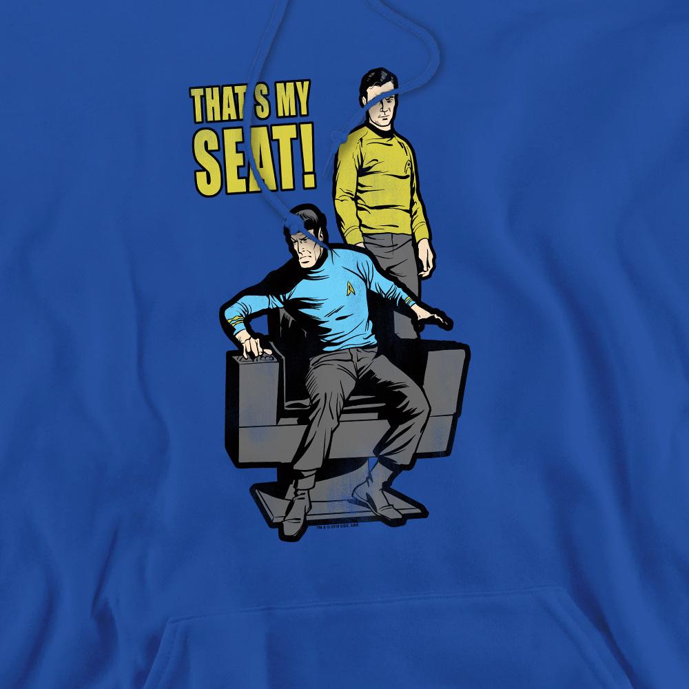 Royal Blue - Pack Shot - Star Trek Mens My Seat Hoodie