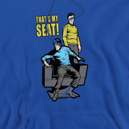 Royal Blue - Pack Shot - Star Trek Mens My Seat Hoodie