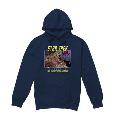 Navy - Front - Star Trek Mens The Trouble with Tribbles Hoodie