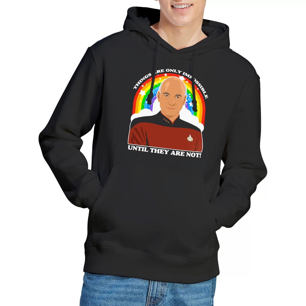 Black - Lifestyle - Star Trek: The Next Generation Mens Impossible Hoodie