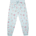 White-Pink-Blue - Back - The Aristocats Womens-Ladies Busy Doing Nothing Marie Long Pyjama Set