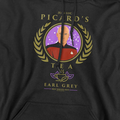 Black - Pack Shot - Star Trek: The Next Generation Mens Tea. Earl Grey. Hot Hoodie