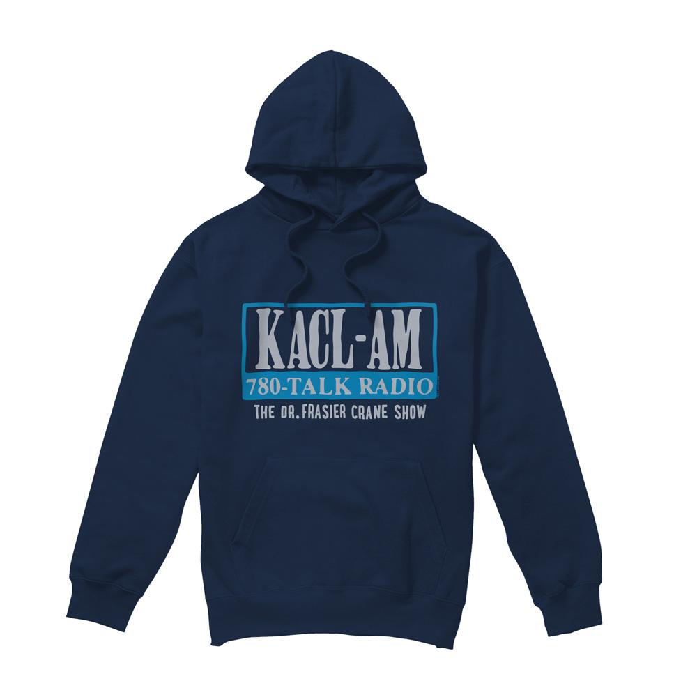 Navy - Front - Frasier Mens KACL-AM Talk Hoodie