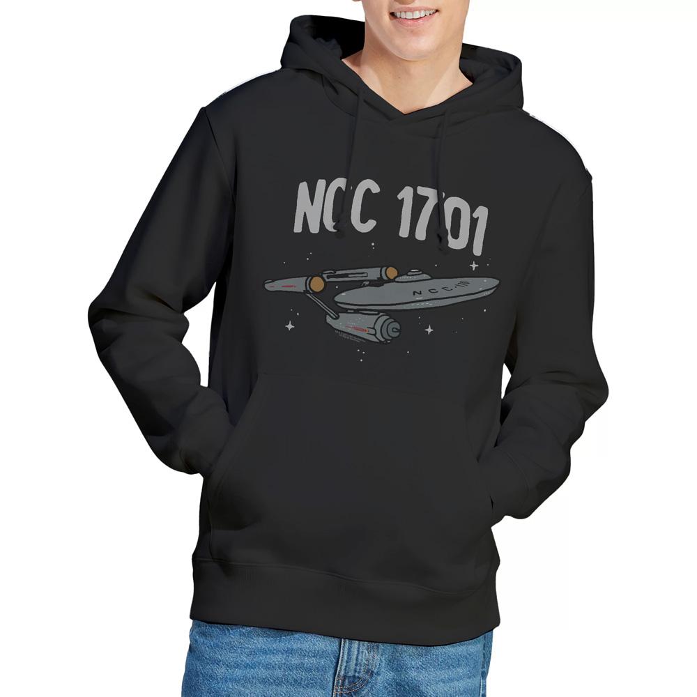 Black - Lifestyle - Star Trek Mens The First Enterprise Hoodie