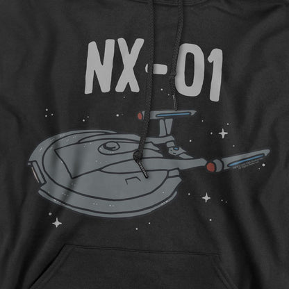Black - Pack Shot - Star Trek Mens The OG NX Class Hoodie
