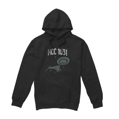 Black - Front - Star Trek Mens The Crossfield Class Hoodie